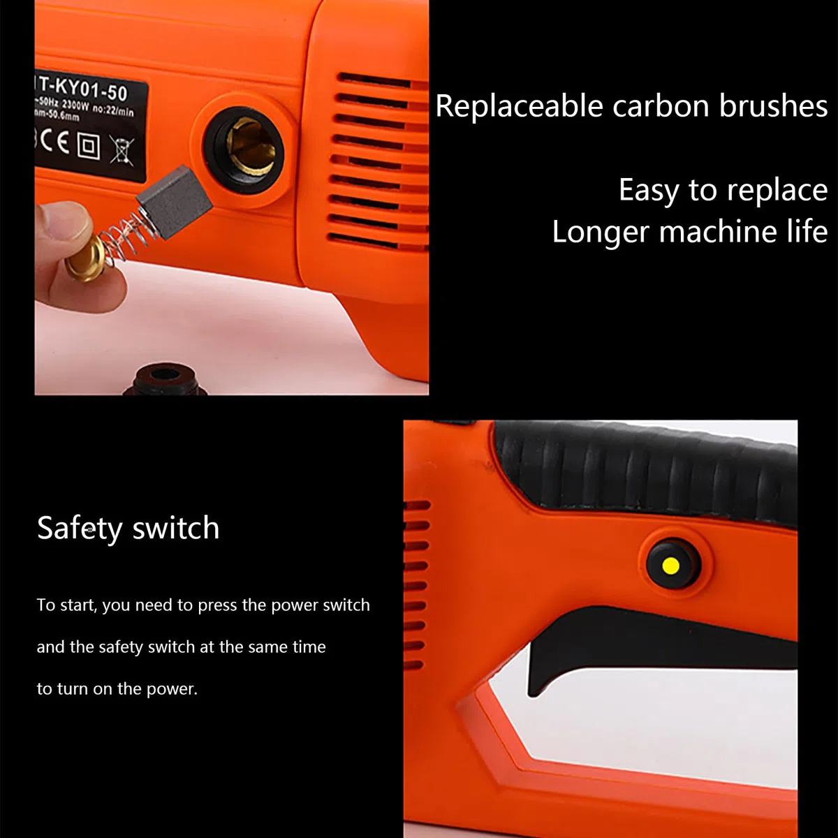 Roscadora de Tubos Eléctrica, Máquina Roscadora de Tubos de 2300 W con 6 Matrices, Máquina Roscadora de Tubos Portátil con Motor de Cobre, Kit de Roscado de Tubos Eléctrico Portátil