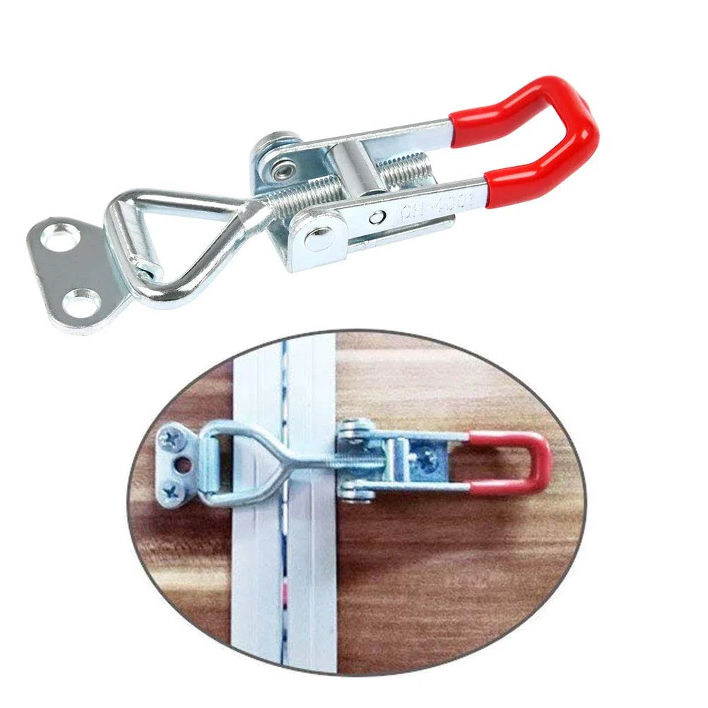 Mnixy - Abrazadera de palanca de metal Gh-4001 12 unidades, abrazadera de palanca, herramienta de mano de alicates de palanca de servicio pesado liberación rápida, capacidad de sujeción botón cierre