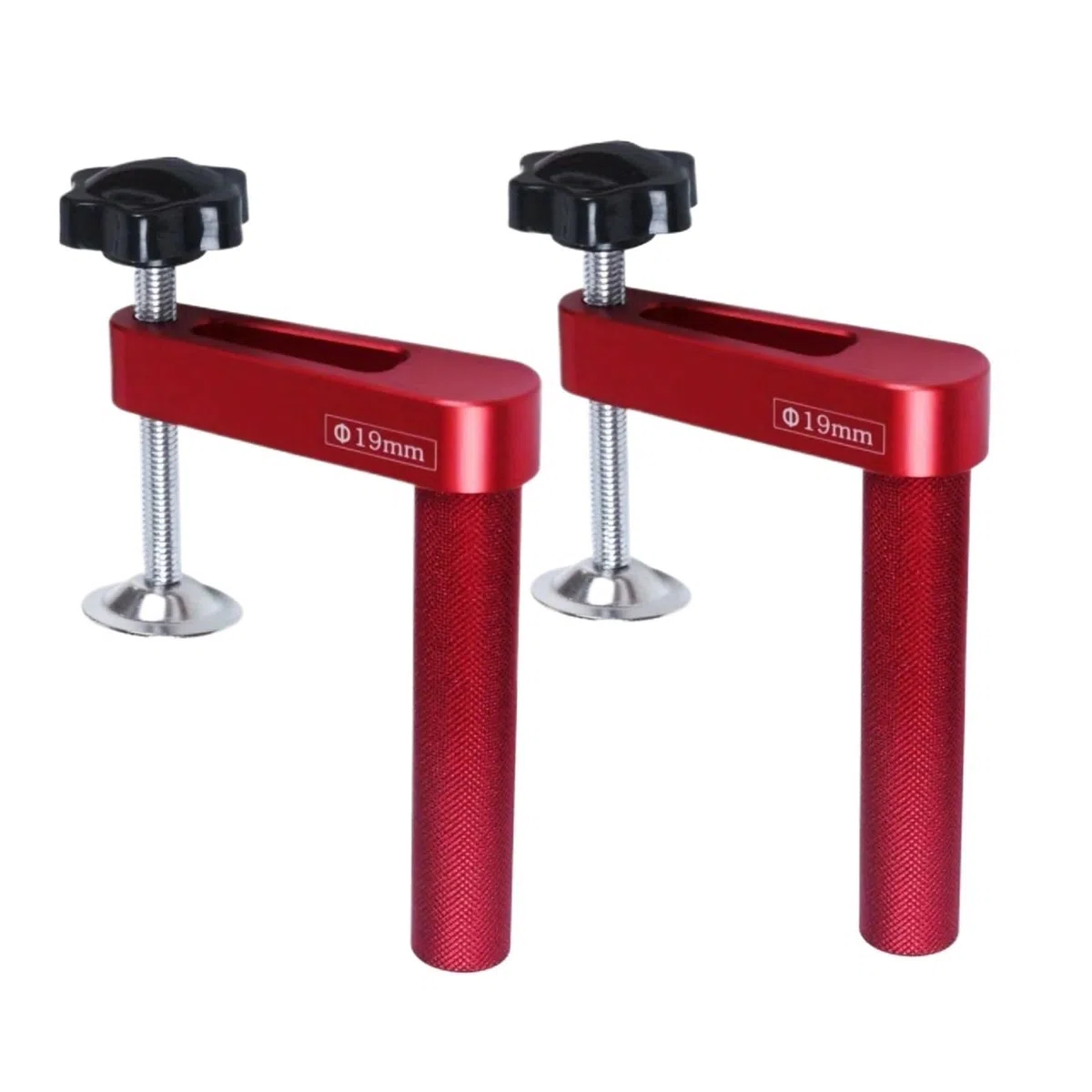 Dispositivo de sujeción de liberación rápida 1 ud./2 uds. Abrazadera de orificio, Clip fijo de aleación de aluminio de 19mm/20mm(19mm,2pcs)
