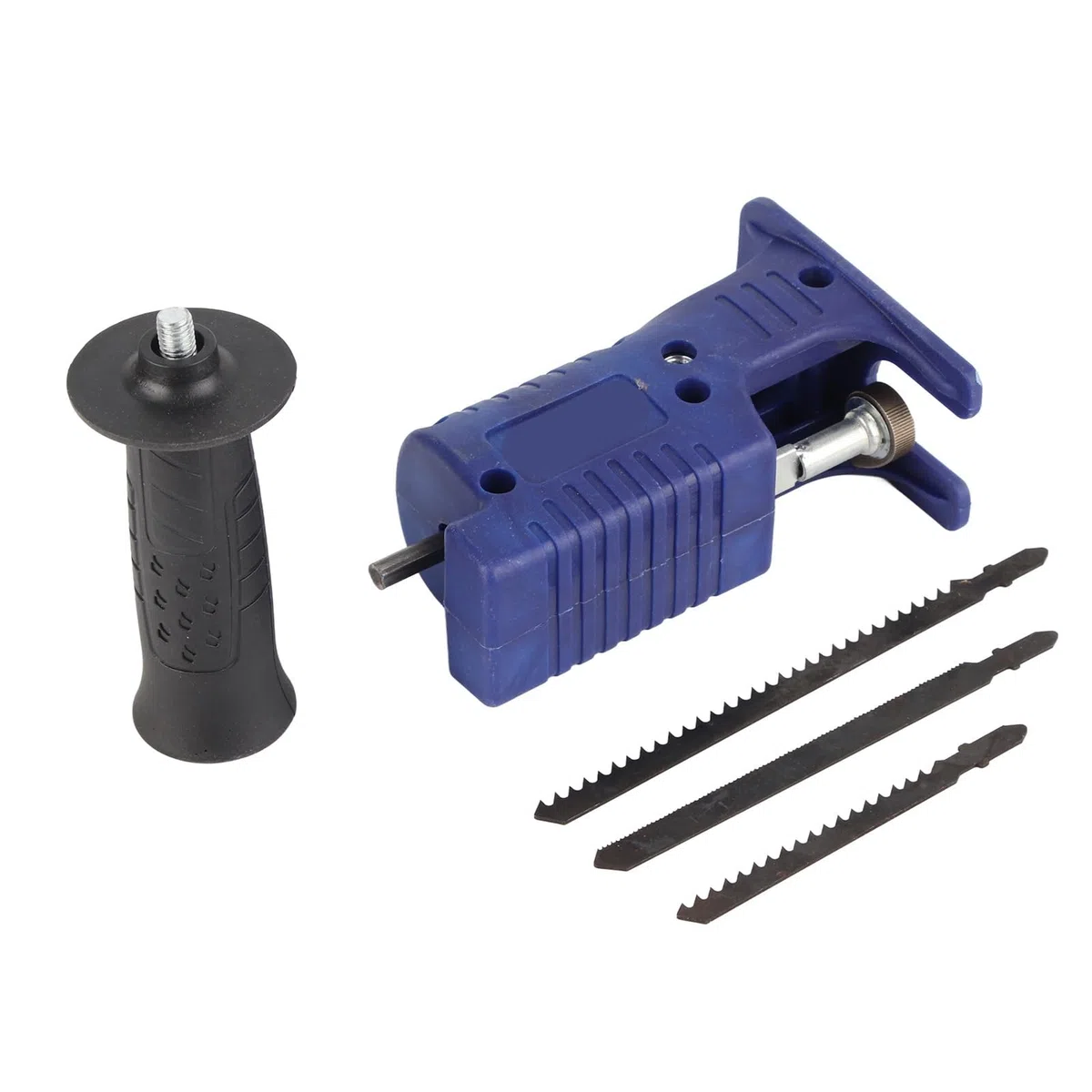 Kit de accesorios para sierra recíproca juego de adaptadores para sierra recíproca taladro eléctrico portátil adaptador de sierra caladora para taladro inalámbrico con 3 hojas de s