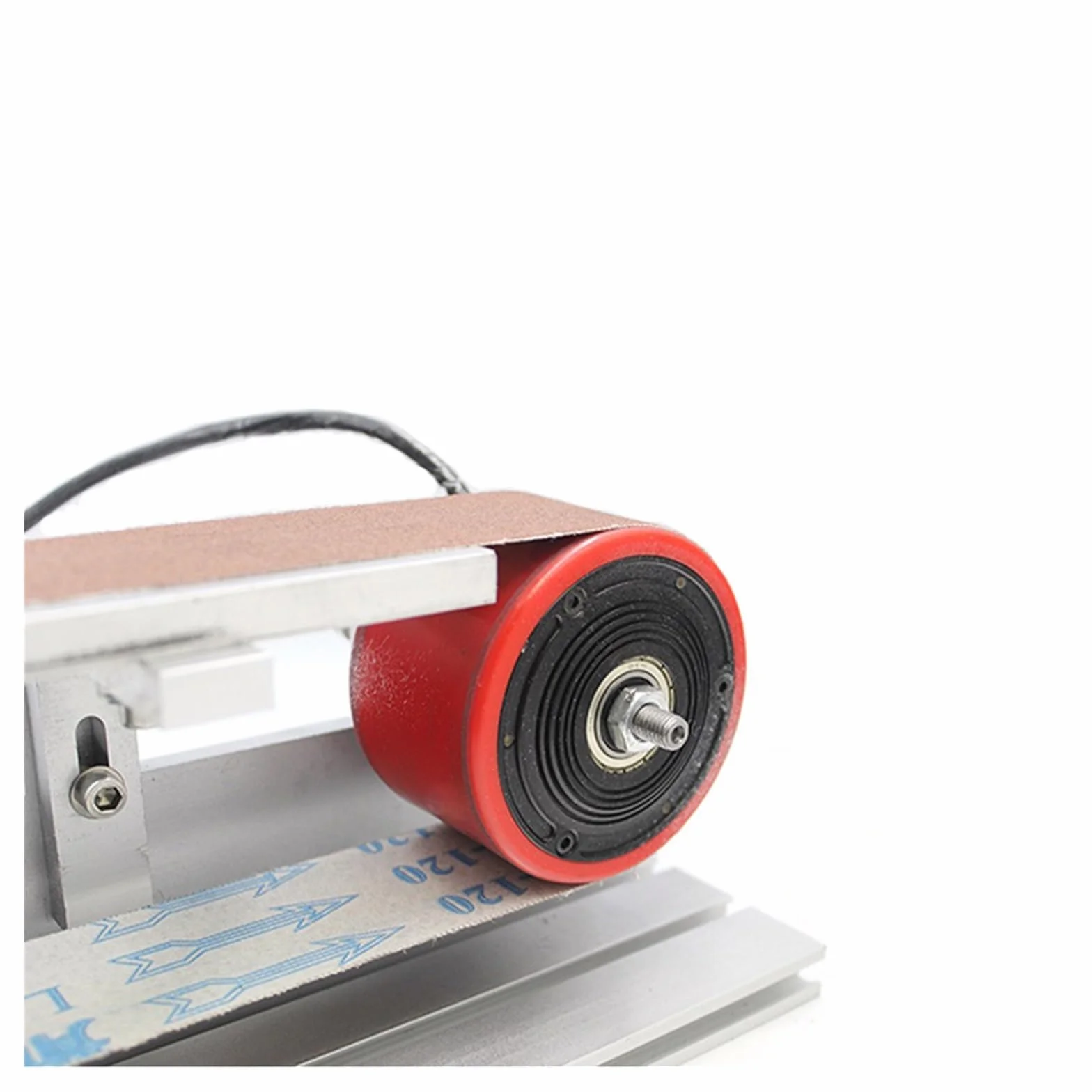 Lijadora de banda de velocidad ajustable Pulidora de alta velocidad de refrigeración por agua, pulidora, Motor sin escobillas de 600W, máquina lijadora de banda de molienda de agua de 915x50mm para tr