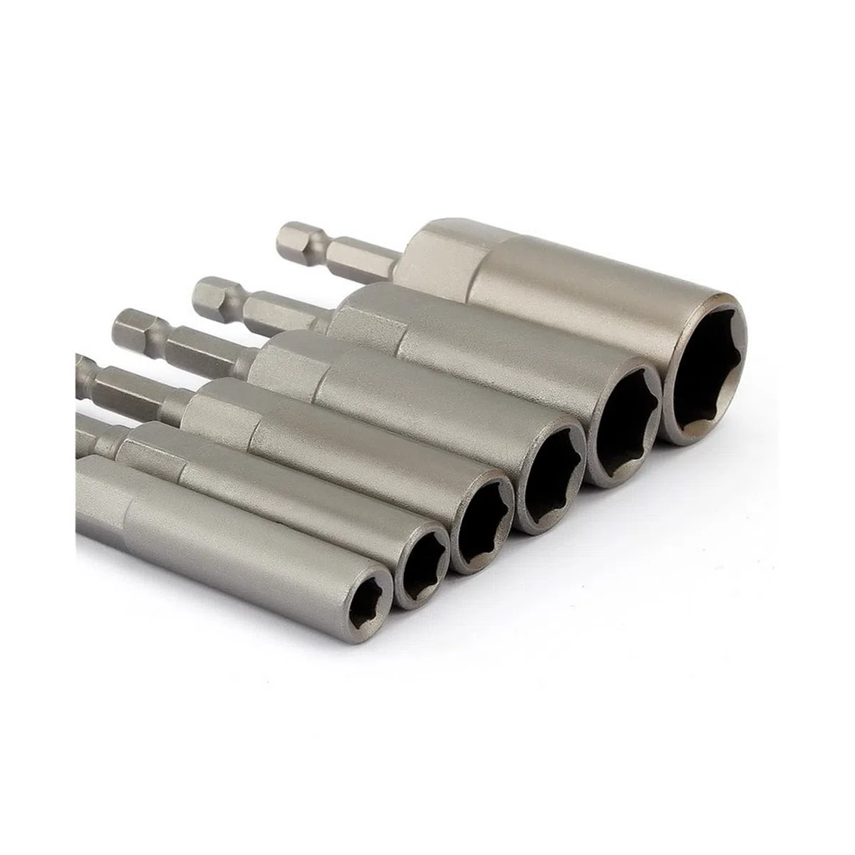 Juego de 6 Brocas hexagonales de 6-17 mm para Destornillador, Llave de Vaso, Adaptador de Puntas para Destornillador eléctrico, Herramientas manuales eléctricas, portabrocas.