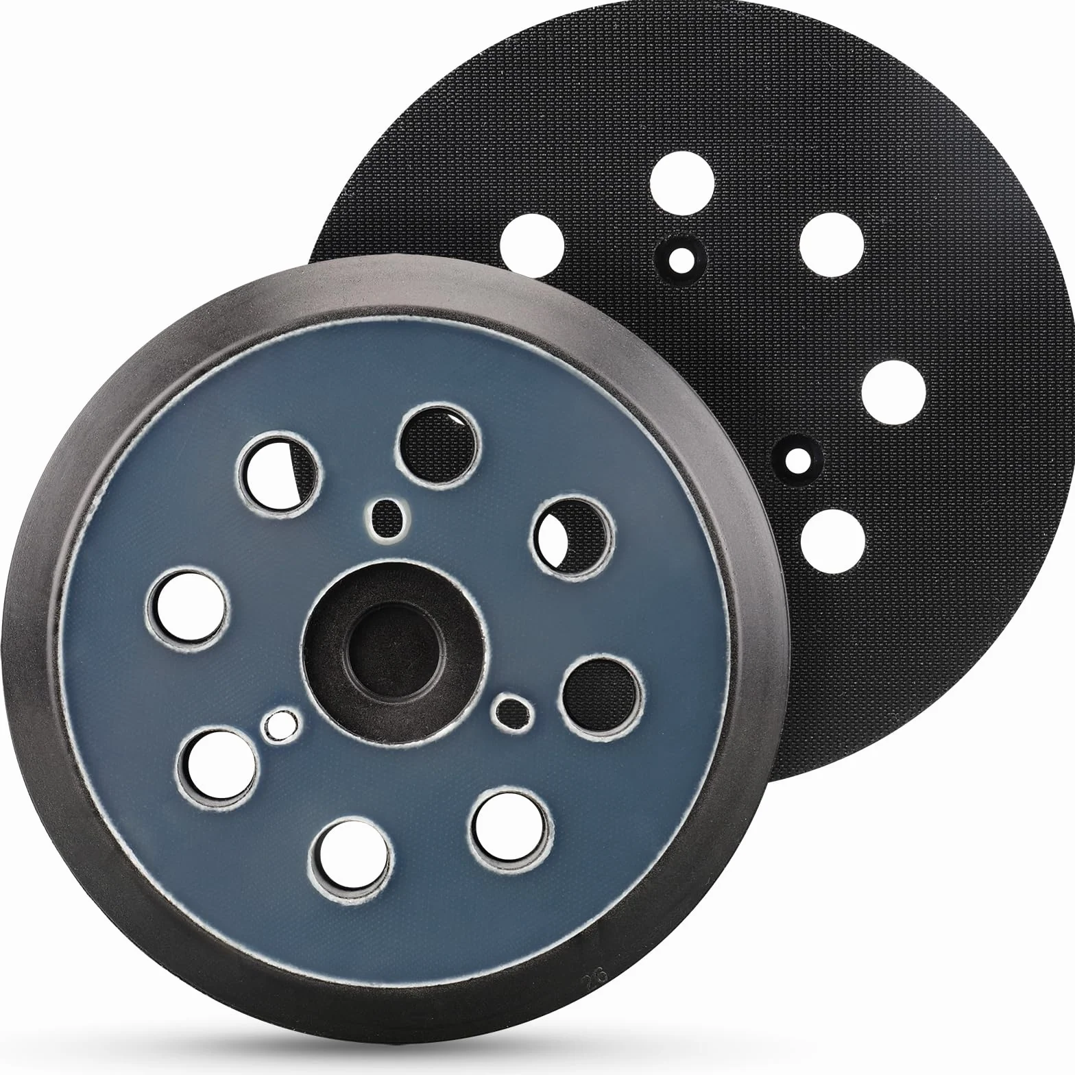 2 discos de lijado de 5 pulgadas, lijadora excéntrica, almohadilla de lijado de 8 agujeros y almohadilla de lijado como pieza de repuesto para Makita BO5031, M9204, BO5041 para DeWalt 151281-08 DW4388