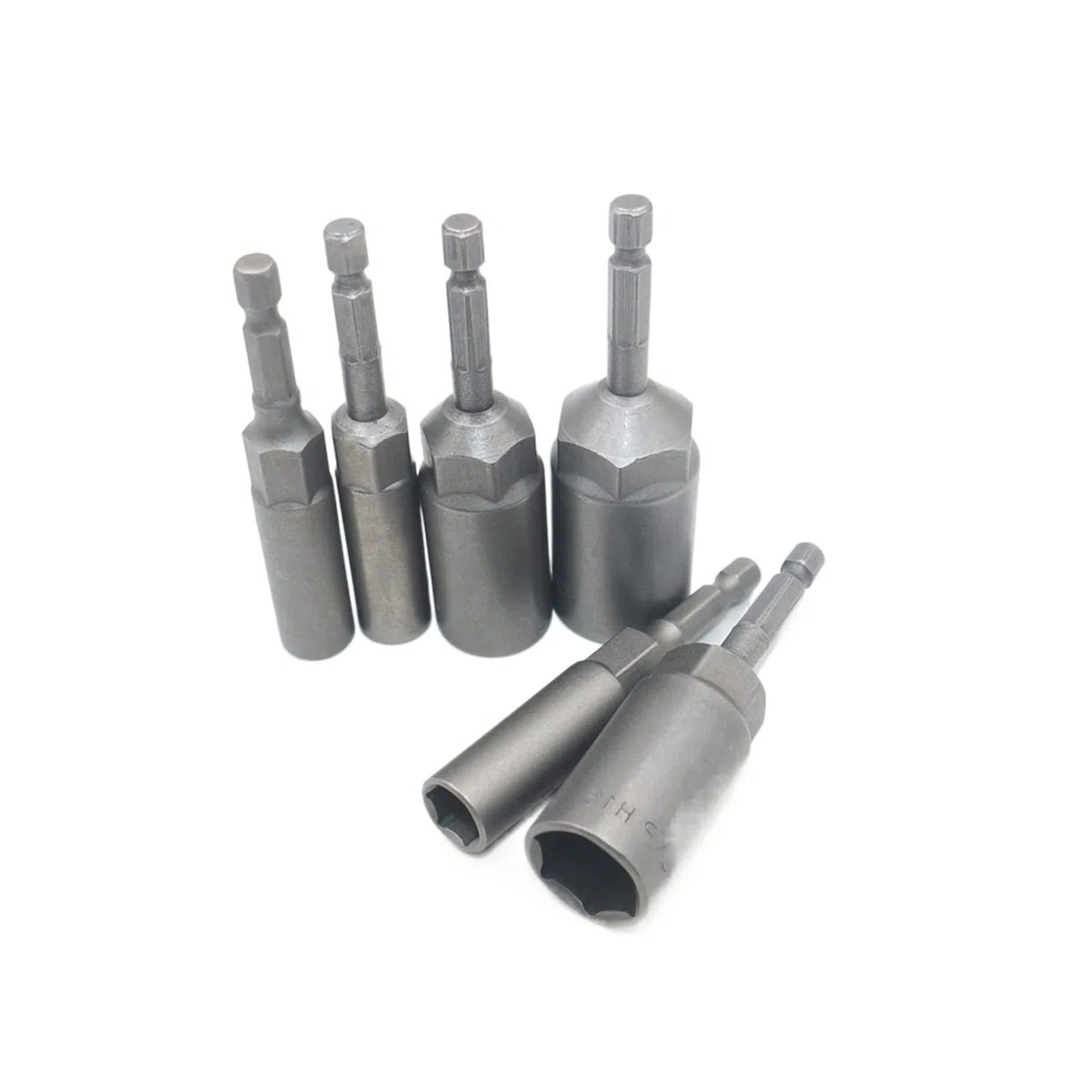 Juego de 6 Brocas hexagonales de 6-17 mm para Destornillador, Llave de Vaso, Adaptador de Puntas para Destornillador eléctrico, Herramientas manuales eléctricas, portabrocas.
