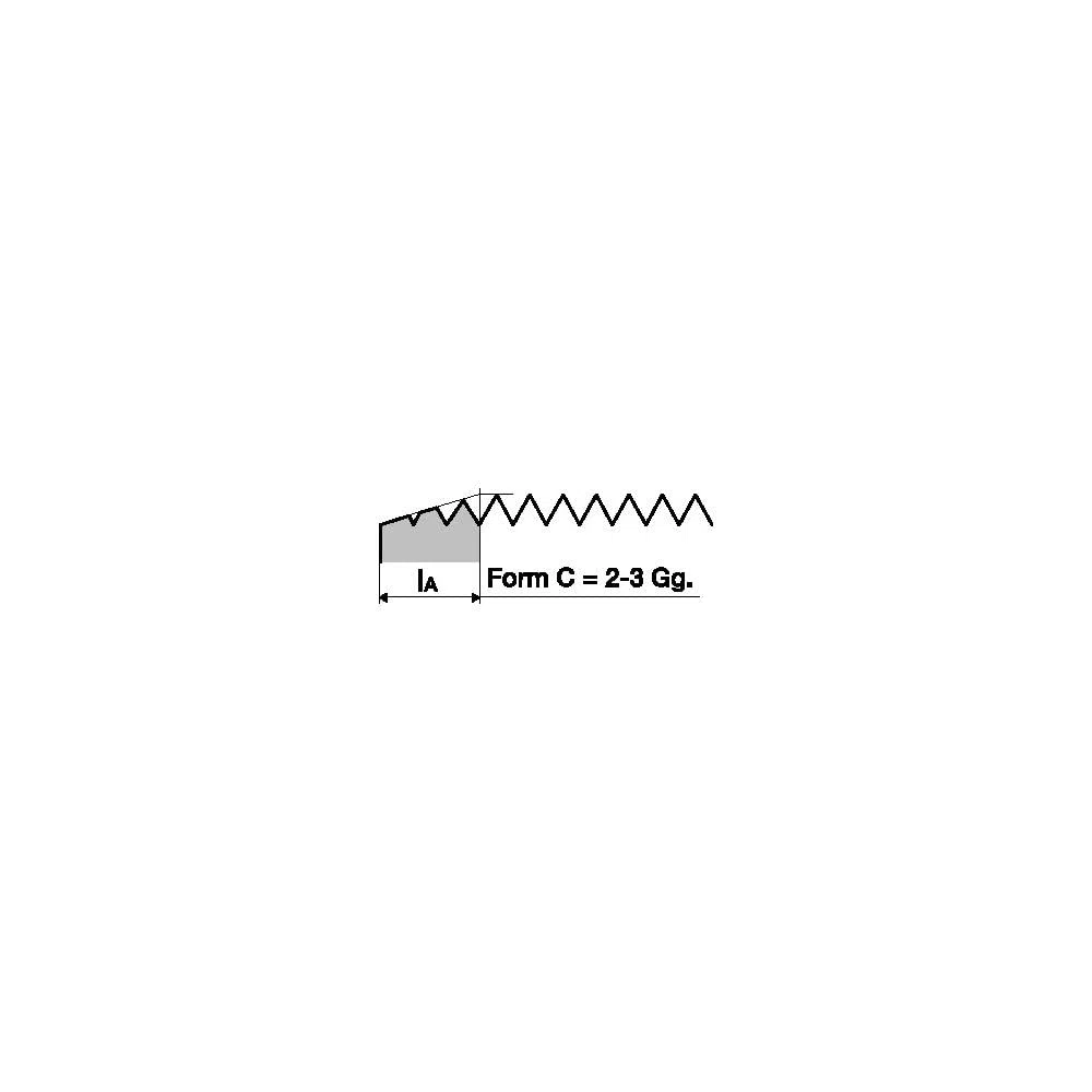 PROMAT DIN 376C - Macho de roscar universal (DIN 376C) M16 x 2 mm HSS-Co TiN 6H PROMAT, M16 x 2 mm, HSS-Co TiN