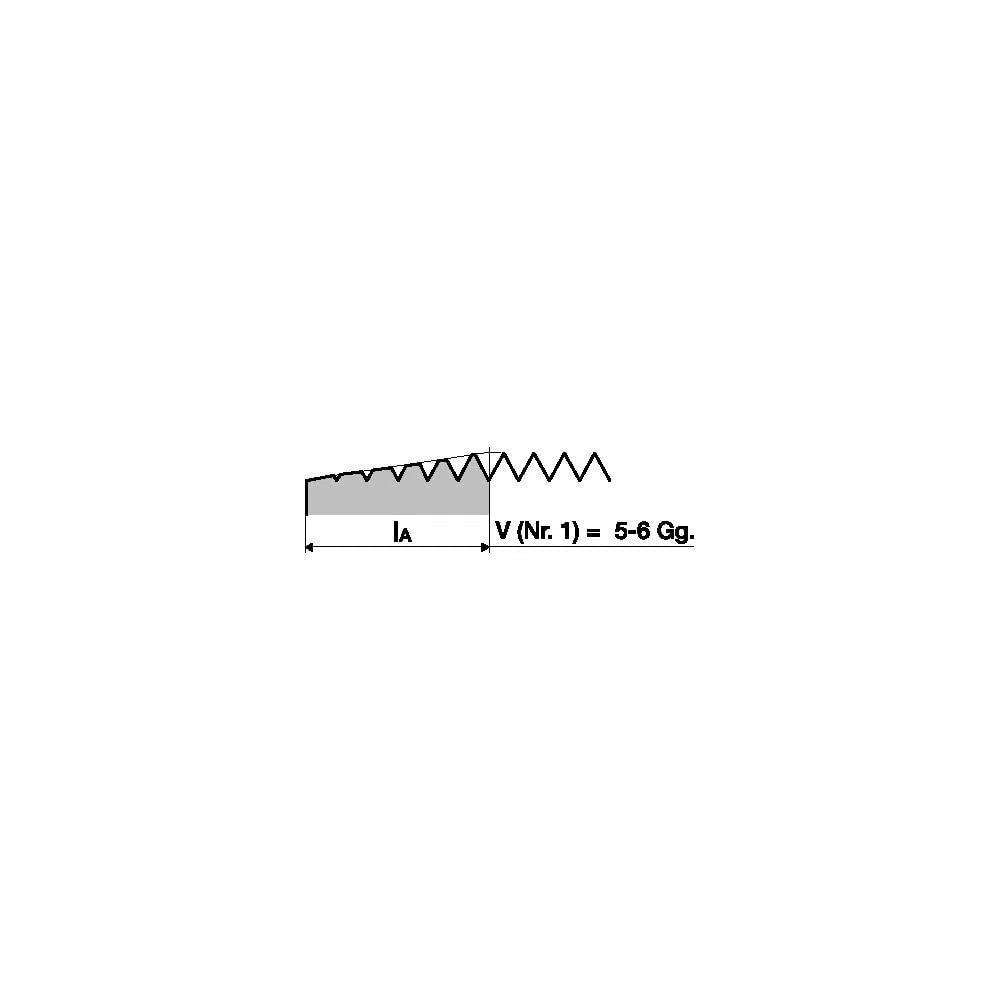 Promat Juego de machos de roscar manuales DIN 352 M27 x 3 mm HSS ISO2 (6H) 3 piezas. PROMAT