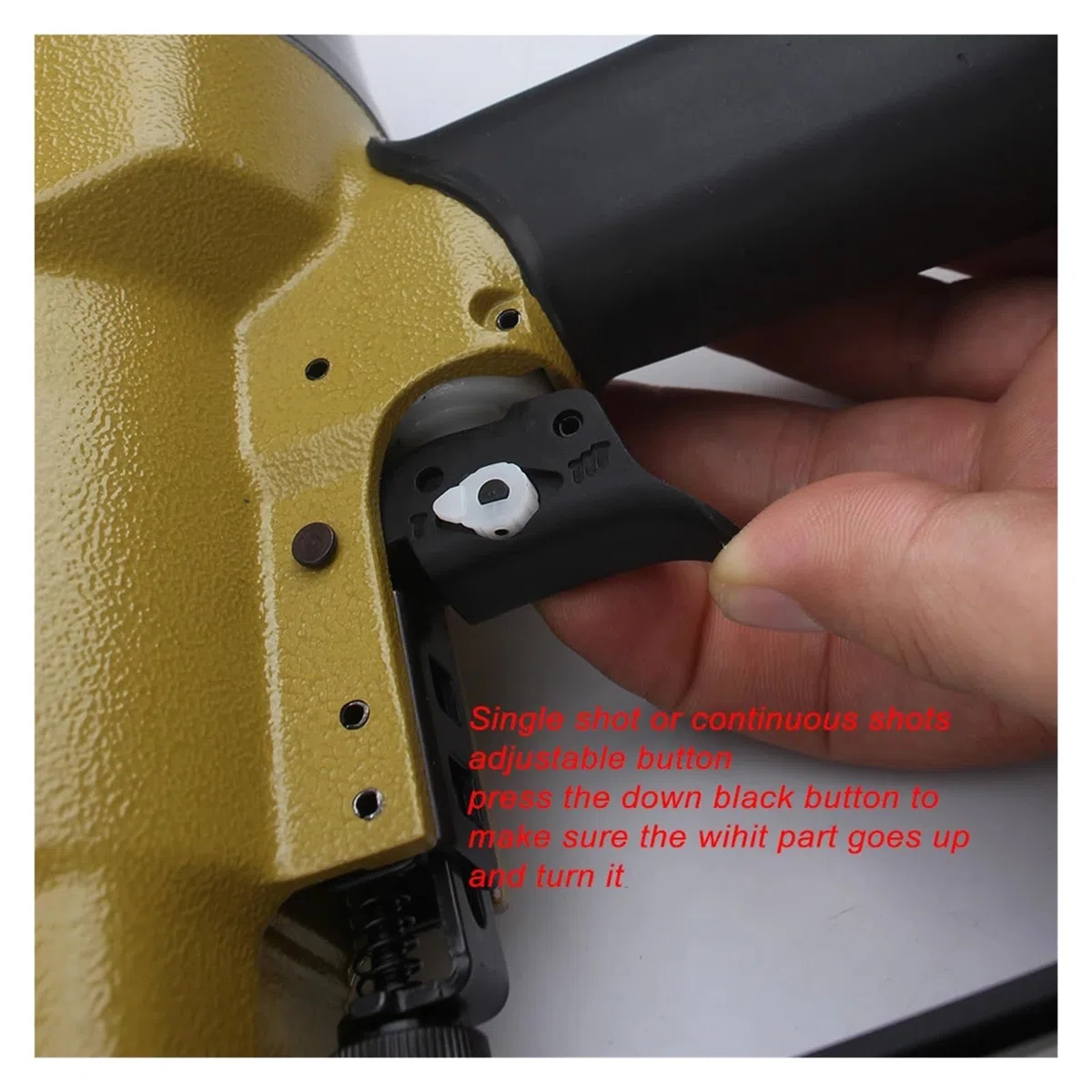 Clavadora neumática, Grapadora De Alta Resistencia MT-N851-H, Clavadora Neumática De Un Solo Disparo O De Disparo Continuo, Profundidad De Clavado En U De 51 Mm, Ajustable,para trabajar la madera