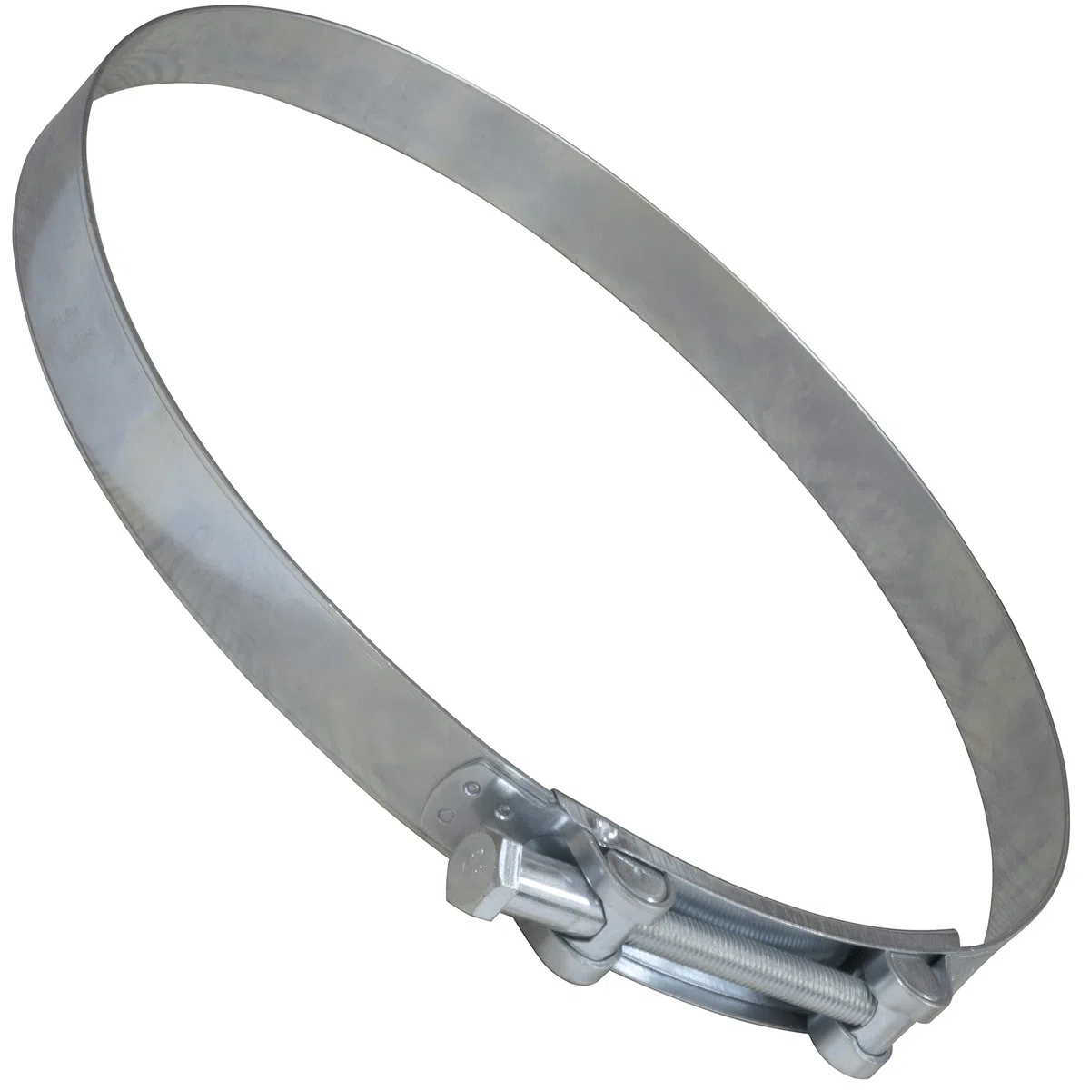 AERZETIX - Abrazadera de Sujeción con Muñón 188-200mm - Anchura de Banda 26mm - en Acero - Color Plata - para Fluidos Tubos Vainas Ventilación - Llave Plana