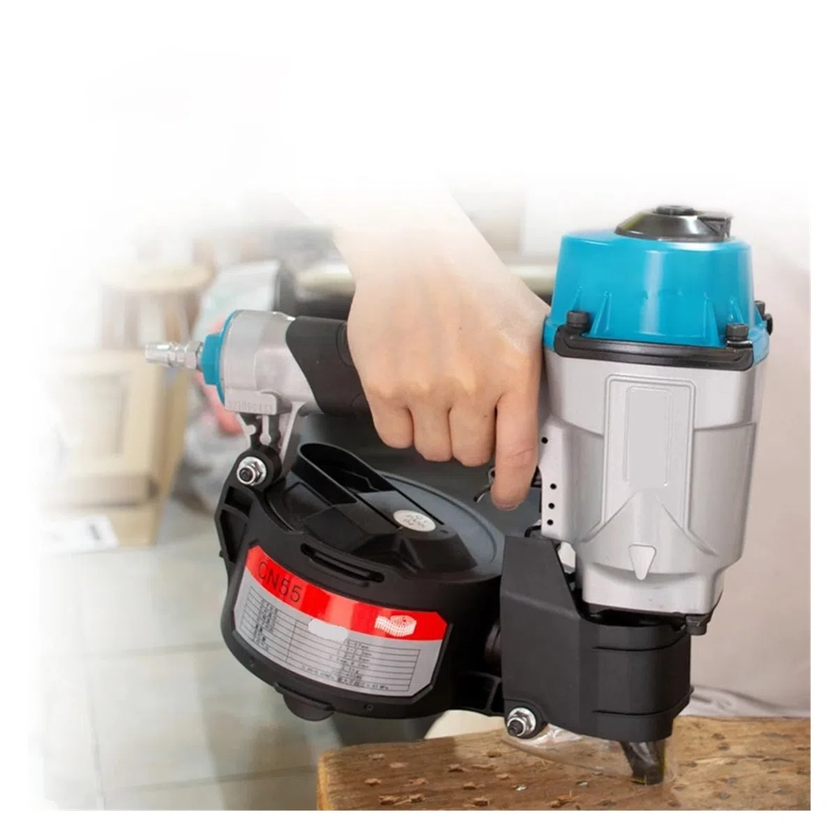 Clavadora neumática, Clavadora Neumática For Bobinas De Paletas CN55 CN70, Herienta For Trabajar La Madera, Embalar Muebles Y Cajas.,para trabajar la madera(CN55)