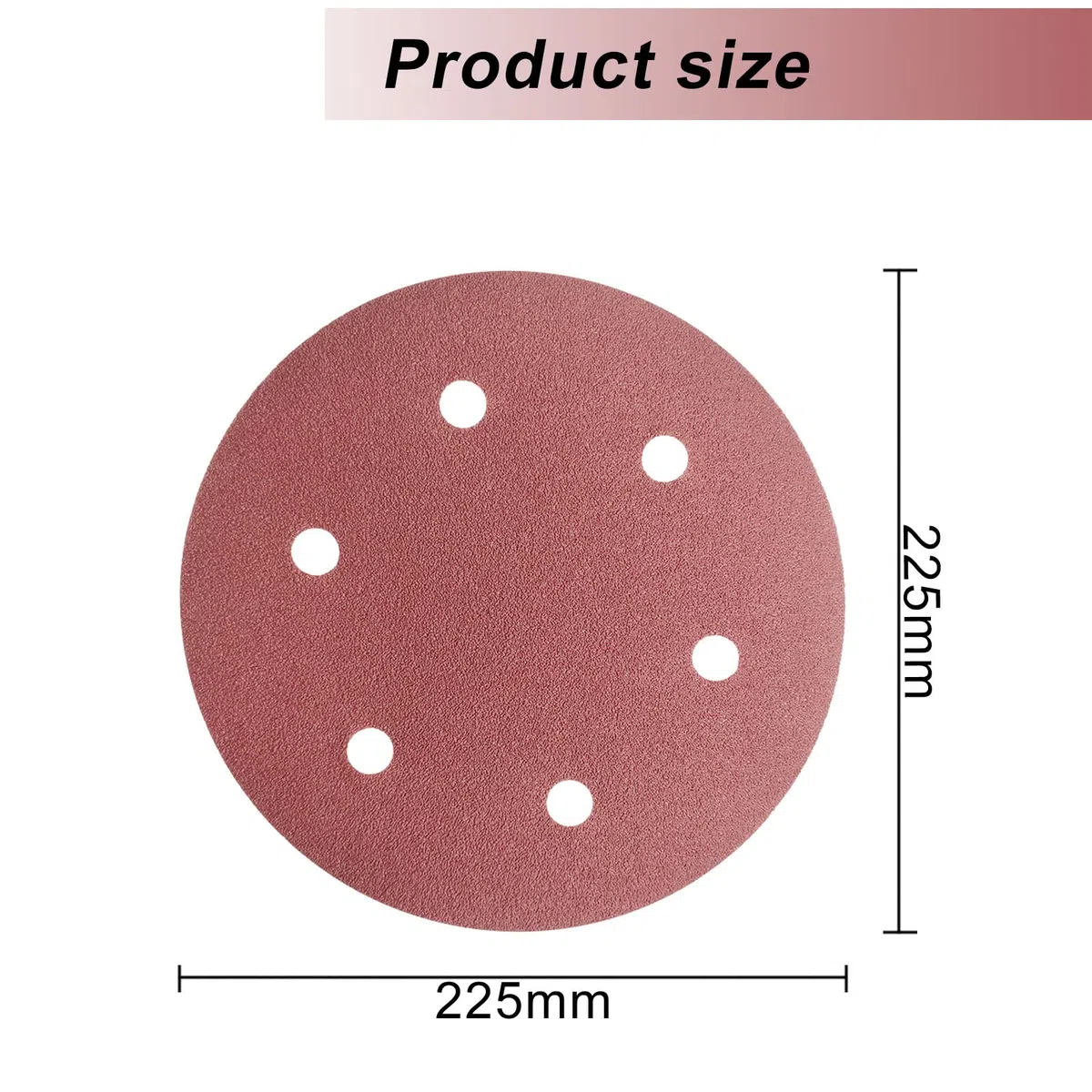 Senmai Tools Disco abrasivo de 225 mm, 20 discos abrasivos circulares, lijadora para papel de lija de 6 agujeros, papel de lija para lijadora en seco jirafa(grano 40)