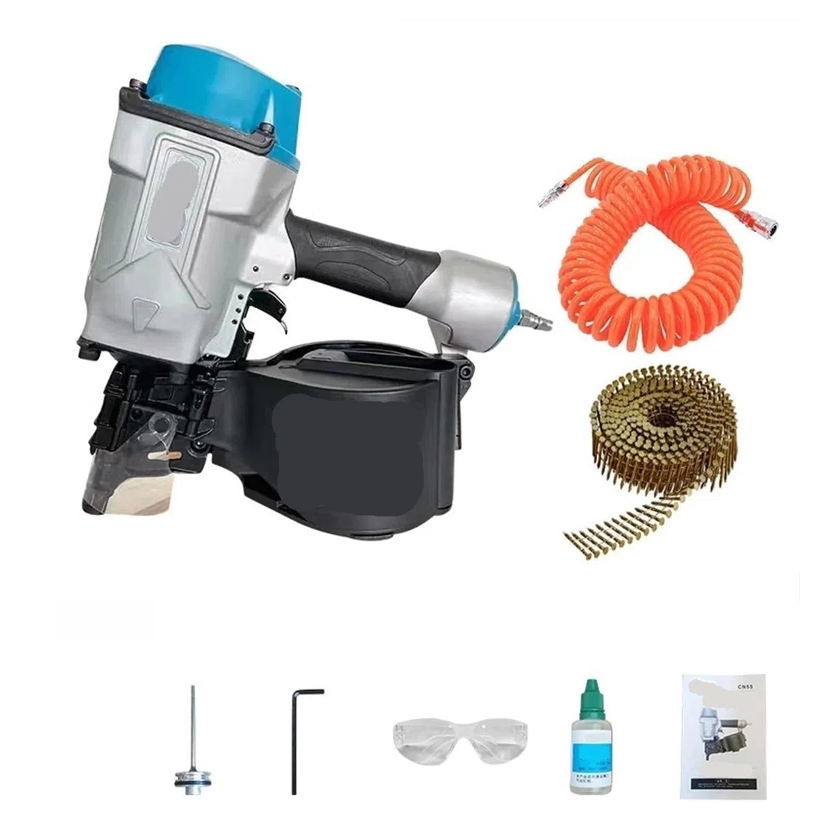 Clavadora neumática, Clavadora Neumática For Bobinas De Paletas CN55 CN70, Herienta For Trabajar La Madera, Embalar Muebles Y Cajas.,para trabajar la madera(CN55)