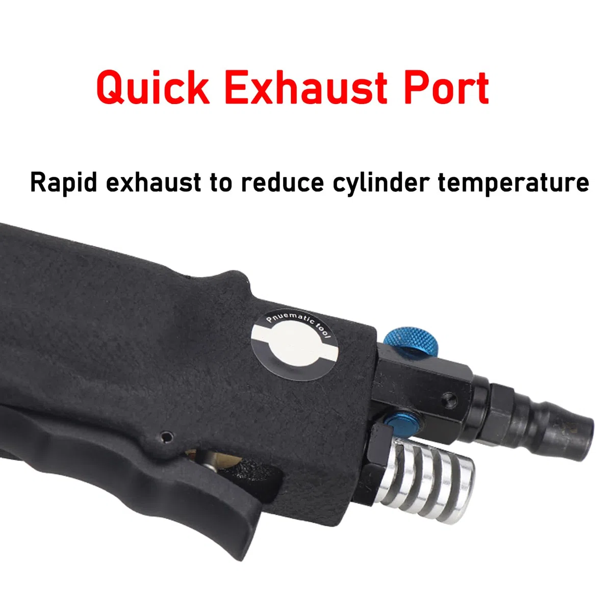 Máquina de roscado neumática, M3-M12 con 7 cabezales, velocidad ajustable, interruptor de avance y marcha atrás, pinza de autobloqueo para aplicaciones de metalurgia