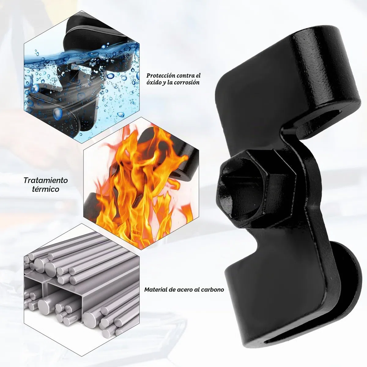 Rybtd Adaptador extensor de llave, extensor de llave universal, compatible con destornillador hexagonal de 1/2 pulgada y 21 mm, acero al carbono, 8 x 6,4 x 3,4 mm, herramientas y mejoras para el hogar