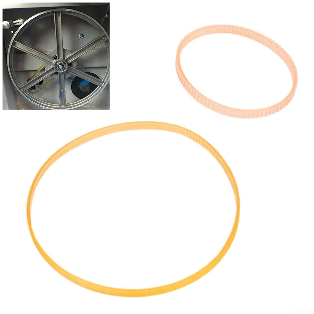 DAZZLEEX Cinta transportadora de motor para sierra de carpintería, correa acanalada en V para sierra de cinta, rueda de desplazamiento de goma para anillo de 10-12 pulgadas (620 mm para 12 pulgadas)