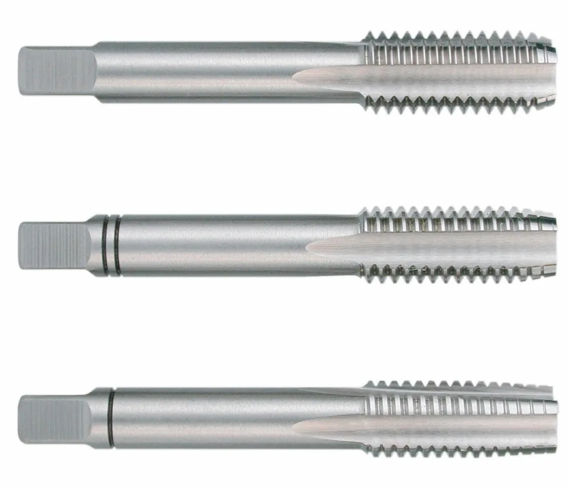 RUKO 246010 - Juego de machos para roscar a mano BSW ~ DIN 352 HSS, rectificados, 1"