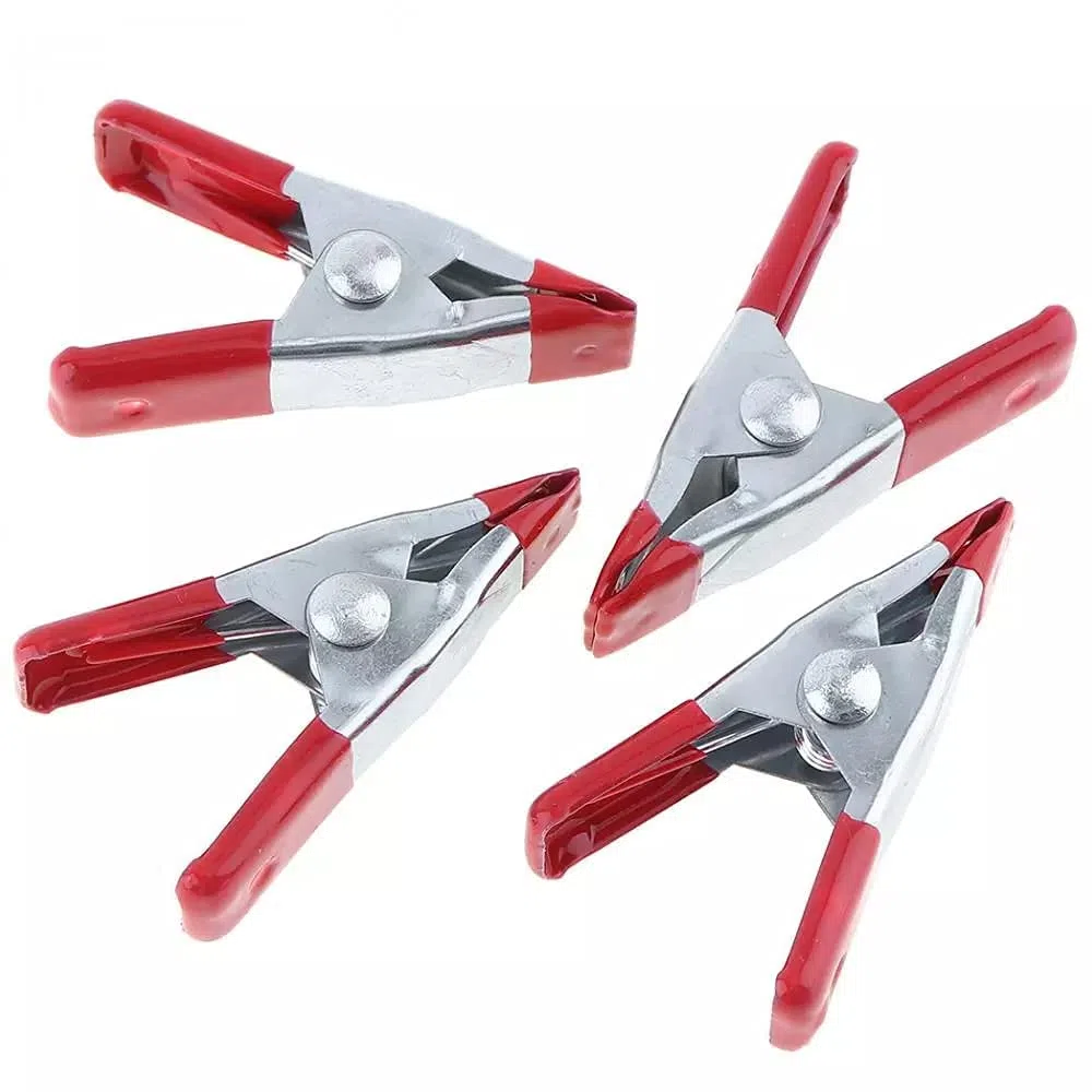 6 Piezas Abrazaderas de Resorte de Metal 4 Pulgada Recubiertas de Goma Trabajo Pesado Fuerte Apretón la Pinza Revestido de Goma para Lona de Camping Fondo de Fotografía