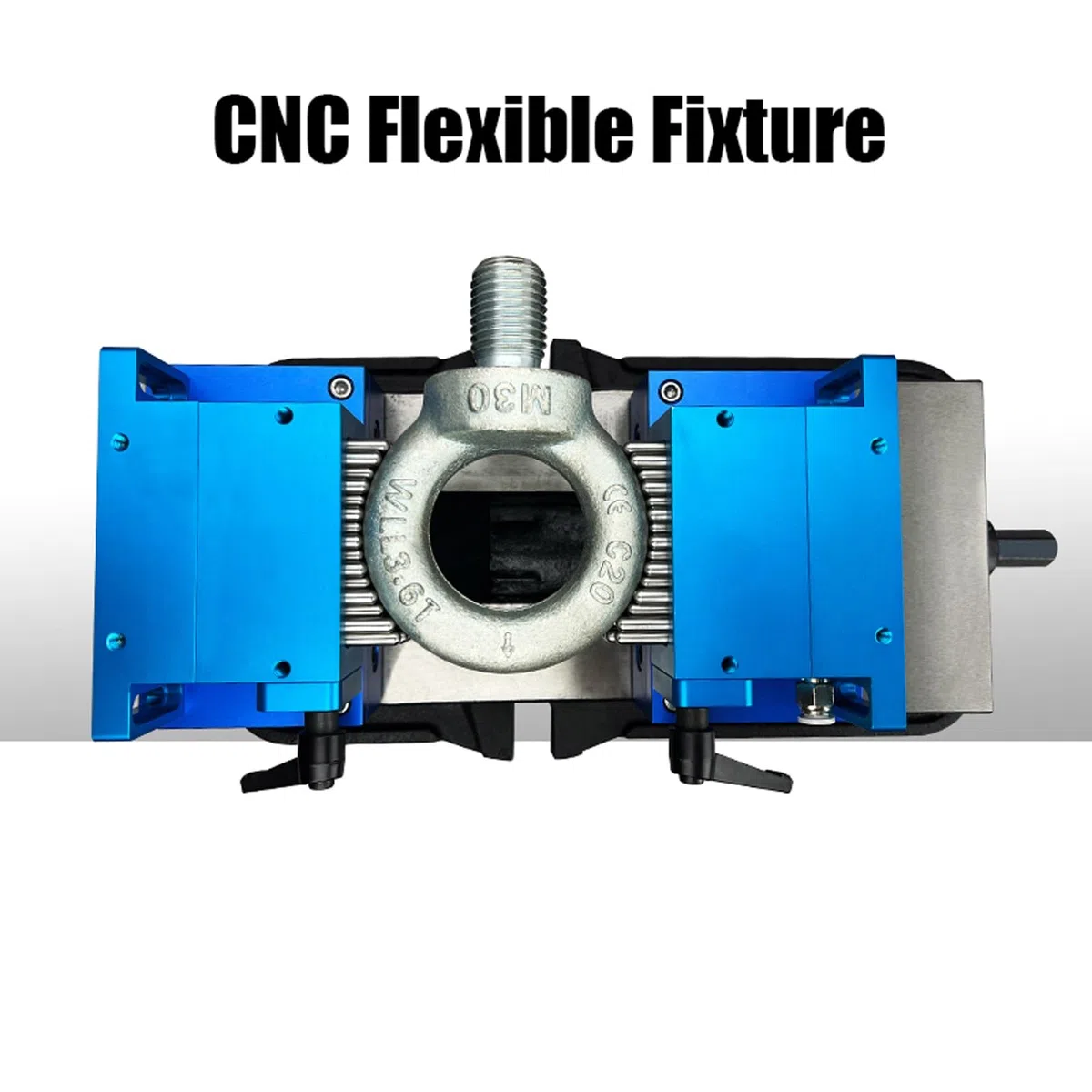 Abrazadera universal flexible, 30 x 79 mm, garra flexible con agujas de acero inoxidable 304, carga de 200 kg para máquina de marcado láser CNC, 6 mm de diámetro